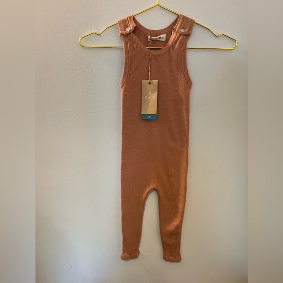 NWT Pastel Ribbed Jumpsuit - Picture 1 of 6